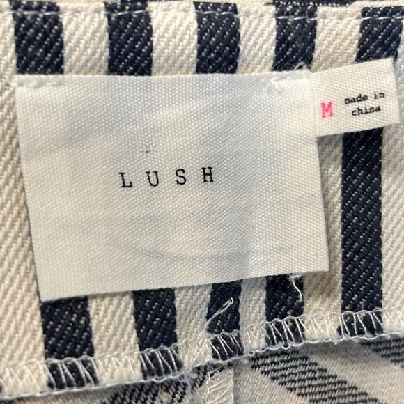 2/$30 Lush Medium Striped Shorts Casual Coastal Preppy Americana - Picture 4 of 4